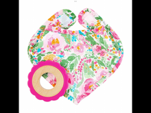 Load image into Gallery viewer, Floral Bib and teether set
