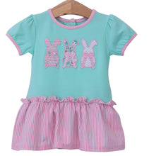 Load image into Gallery viewer, Bunny Trio Dress by Trotter Street Kids
