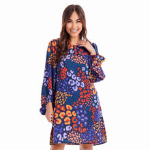 Load image into Gallery viewer, Blue Leopard Maddy Dress
