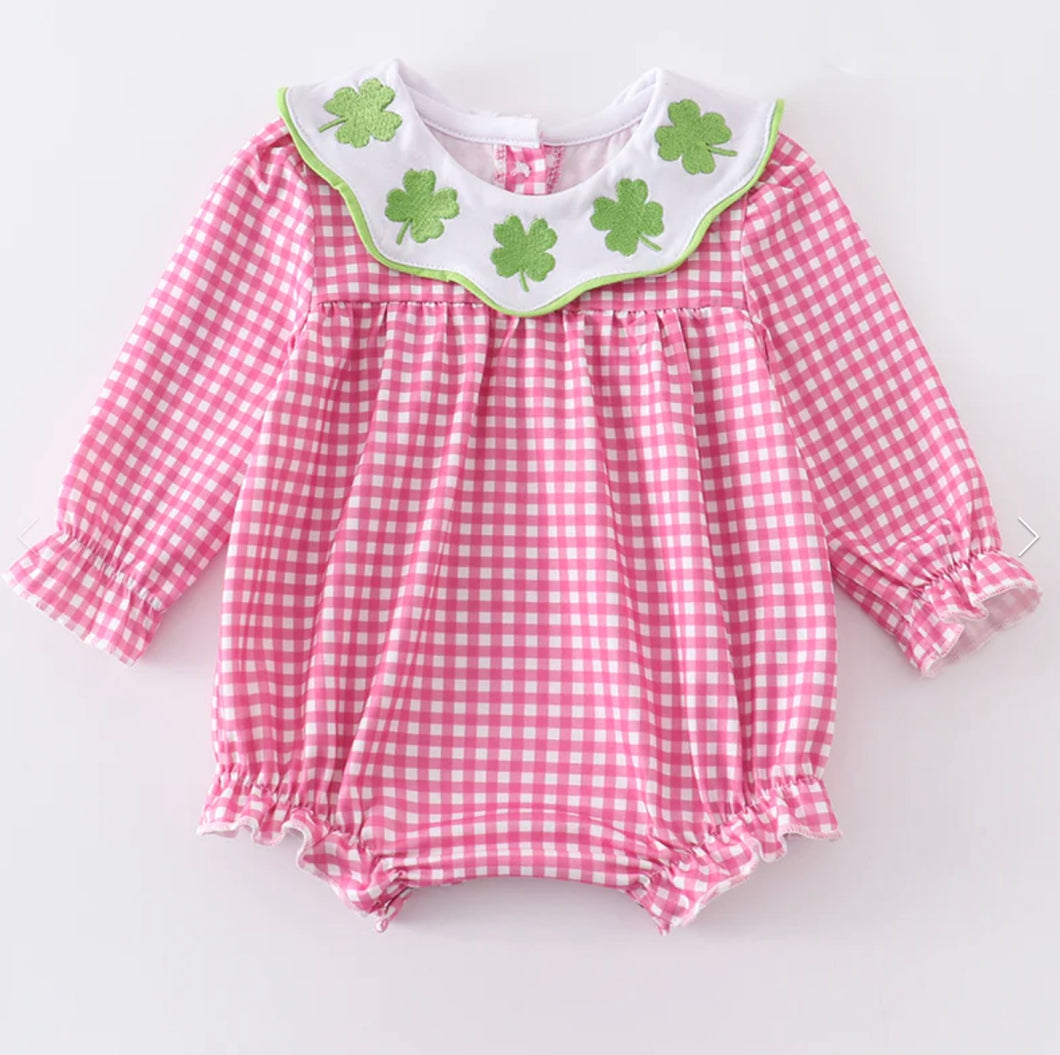 Pink Clover embroidery Bubble