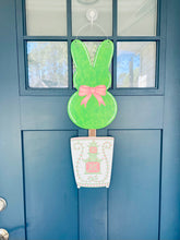 Load image into Gallery viewer, Bunny topiary hand painted
