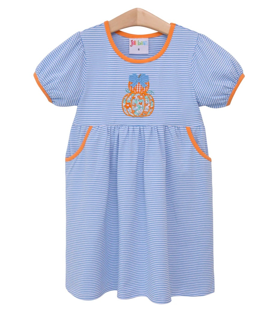 Pumpkin Stack Pocket dress by jellybean