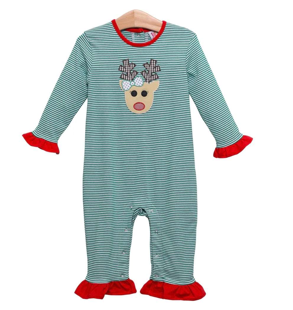 Reindeer Ruffle Romper