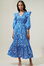 Load image into Gallery viewer, Brighton Smocked Poplin Maxi Dress
