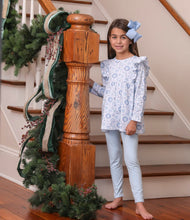 Load image into Gallery viewer, Christmas Toile Ruffle Pants Set lol lol
