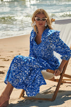 Load image into Gallery viewer, Brighton Smocked Poplin Maxi Dress
