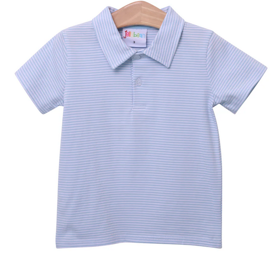 Michael Polo Light Blue Stripe