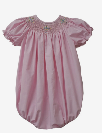 Floral Smocked Cross Bubble