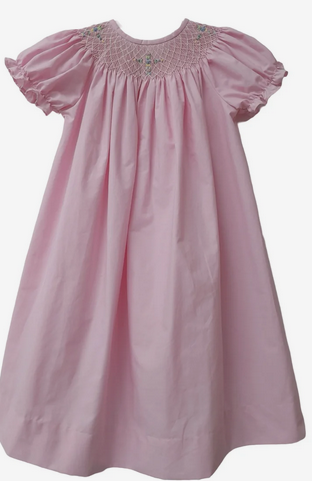 Floral Smocked Cross dress