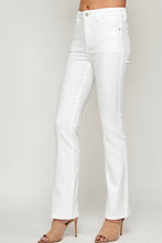 Load image into Gallery viewer, I&amp;M Jean - White - High Rise Slim Flare Jeans
