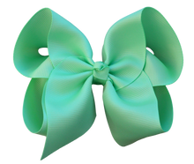 Load image into Gallery viewer, 5 inch ( 2 inch Ribbon Width) Solid Grosgrain Bow: 5 Inch / Sage
