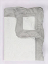 Load image into Gallery viewer, Baby Quilt: White &amp;Grey
