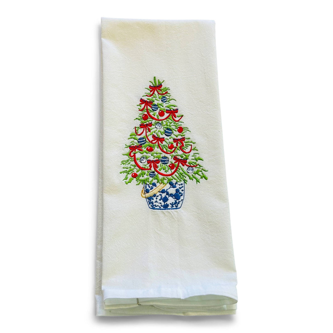 Towel - Tree in Red Ribbon