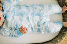 Load image into Gallery viewer, Whales Buttflap Pajamas: 3M
