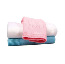 Load image into Gallery viewer, Cable Stroller Quilt COTTON - Baby Quilt Blanket Swaddle: Blue Cable
