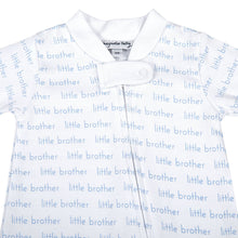 Load image into Gallery viewer, Little Brother Print Zip Footie
