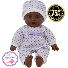 Load image into Gallery viewer, The New York Doll Collection 11&quot; Doll Polka Dots W/ Pacifier: Caucasian
