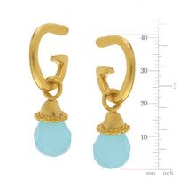 Load image into Gallery viewer, Gigi Aqua Stone Drop Earrings
