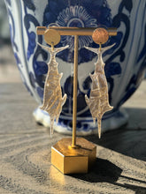 Load image into Gallery viewer, Blue Marlin Drops: Gold Taffeta
