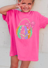 Load image into Gallery viewer, Girls Pumpkin Bucket Short Sleeve Tee: Youth sizes
