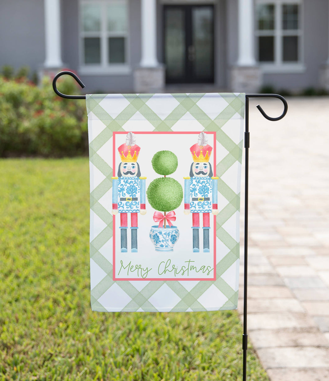 Christmas Garden Flag - Merry Christmas Two Nutcrackers: 12