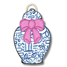 Load image into Gallery viewer, Chinoiserie Jar Pink Bow
