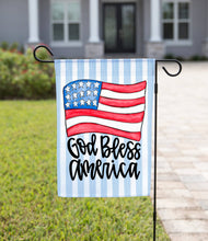 Load image into Gallery viewer, Patriotic Garden Flag - American Flag: 12&quot; x 18&quot; - Double-Sided-Holly Hardee
