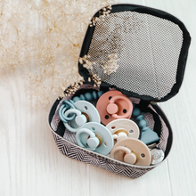 Load image into Gallery viewer, Itzy Soother™ Natural Rubber Paci Sets: Blossom + Rosewood
