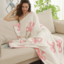 Load image into Gallery viewer, Adult ribbon pattern Throw Blanket : Pink
