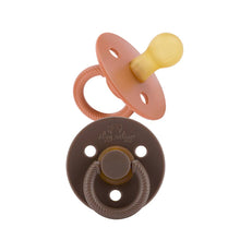 Load image into Gallery viewer, Itzy Soother™ Natural Rubber Paci Sets: Blossom + Rosewood
