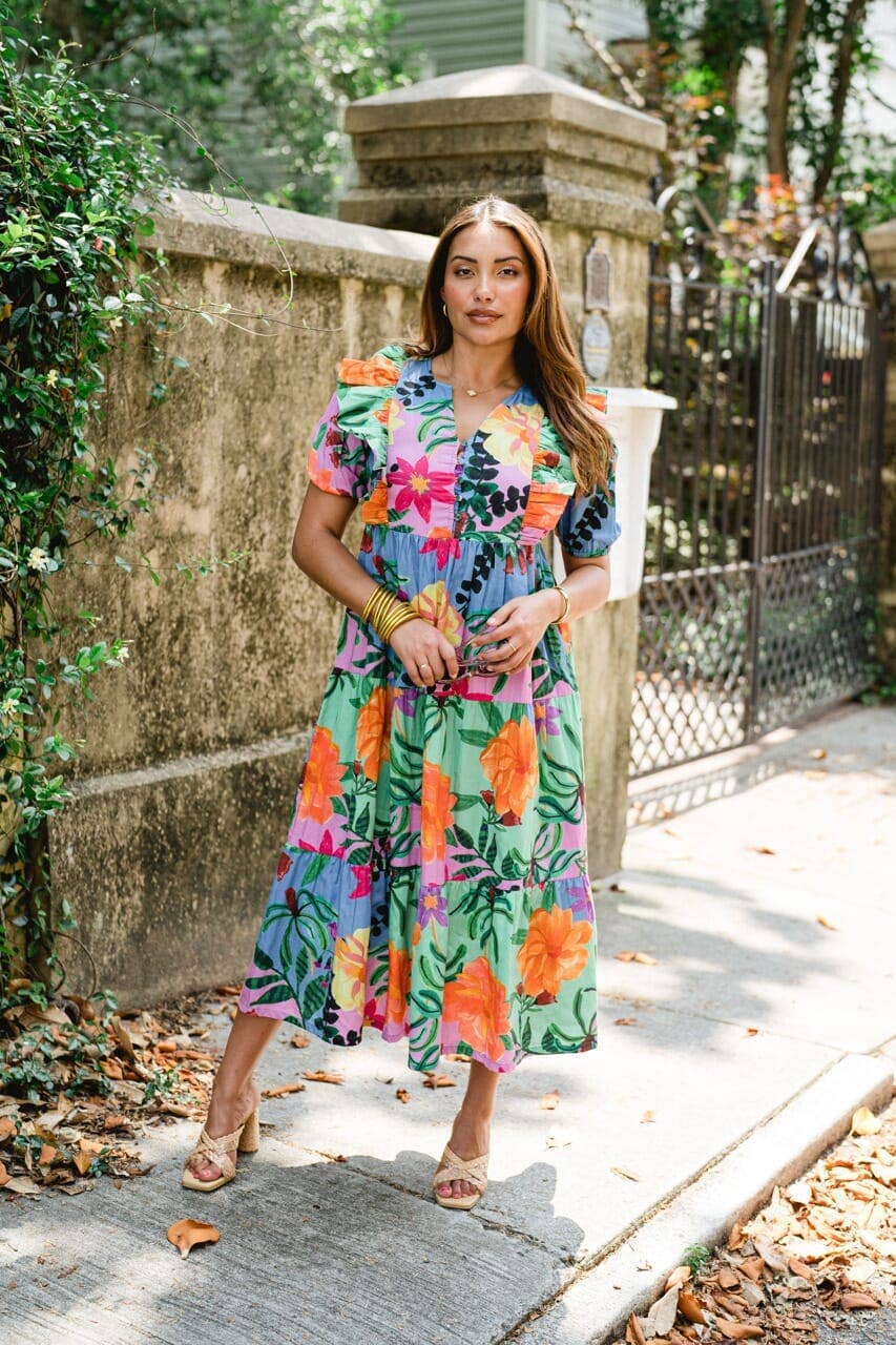 Agata Midi Dress By Briton Court