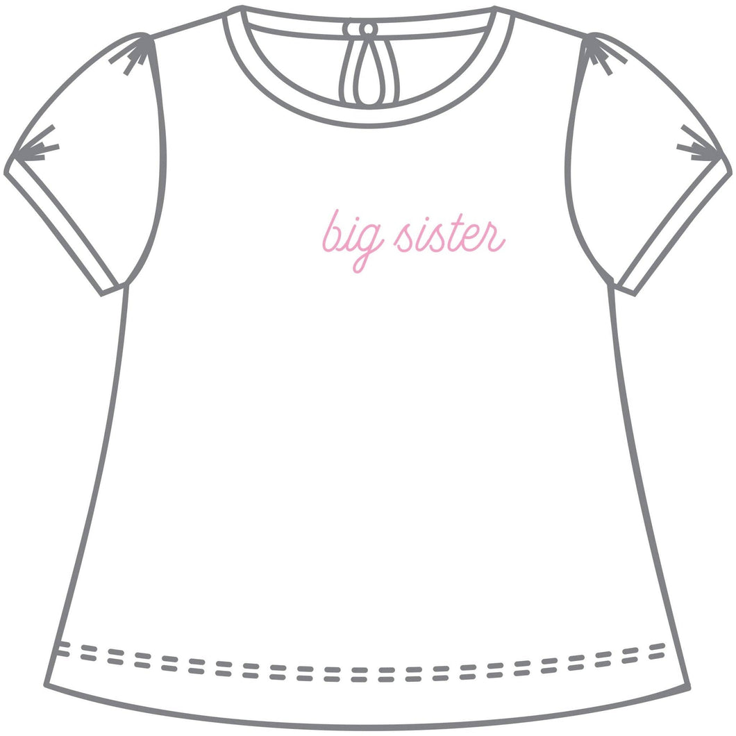 Big Sister Embroidered T-Shirt