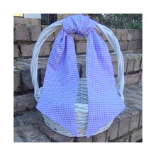 Load image into Gallery viewer, Gingham Sash: Lavendar / 74 inch
