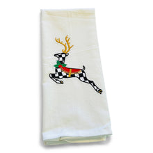 Load image into Gallery viewer, Towel - Harlequin Deer with Antlers
