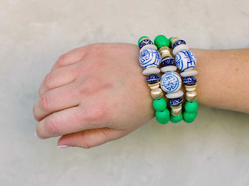 The Evelyn bracelet by Carolina strung