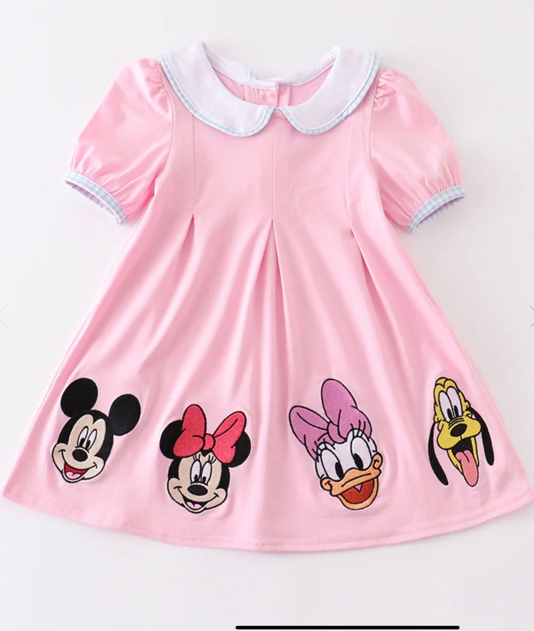 Pink character and Friends embroidery dress