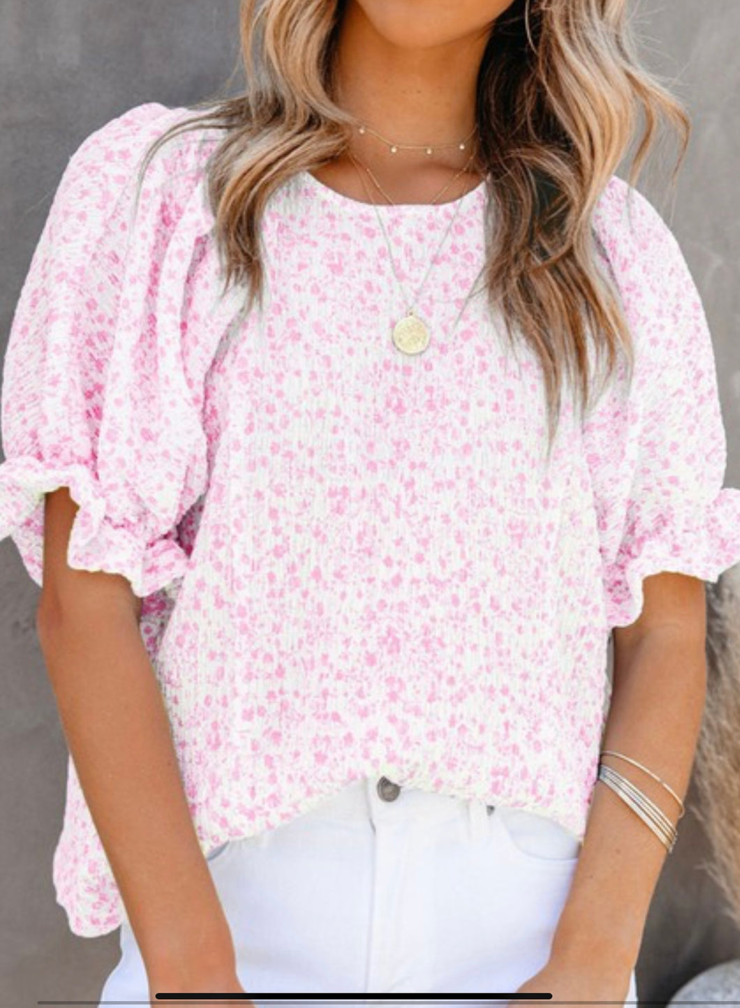 Pink Savannah ladies top