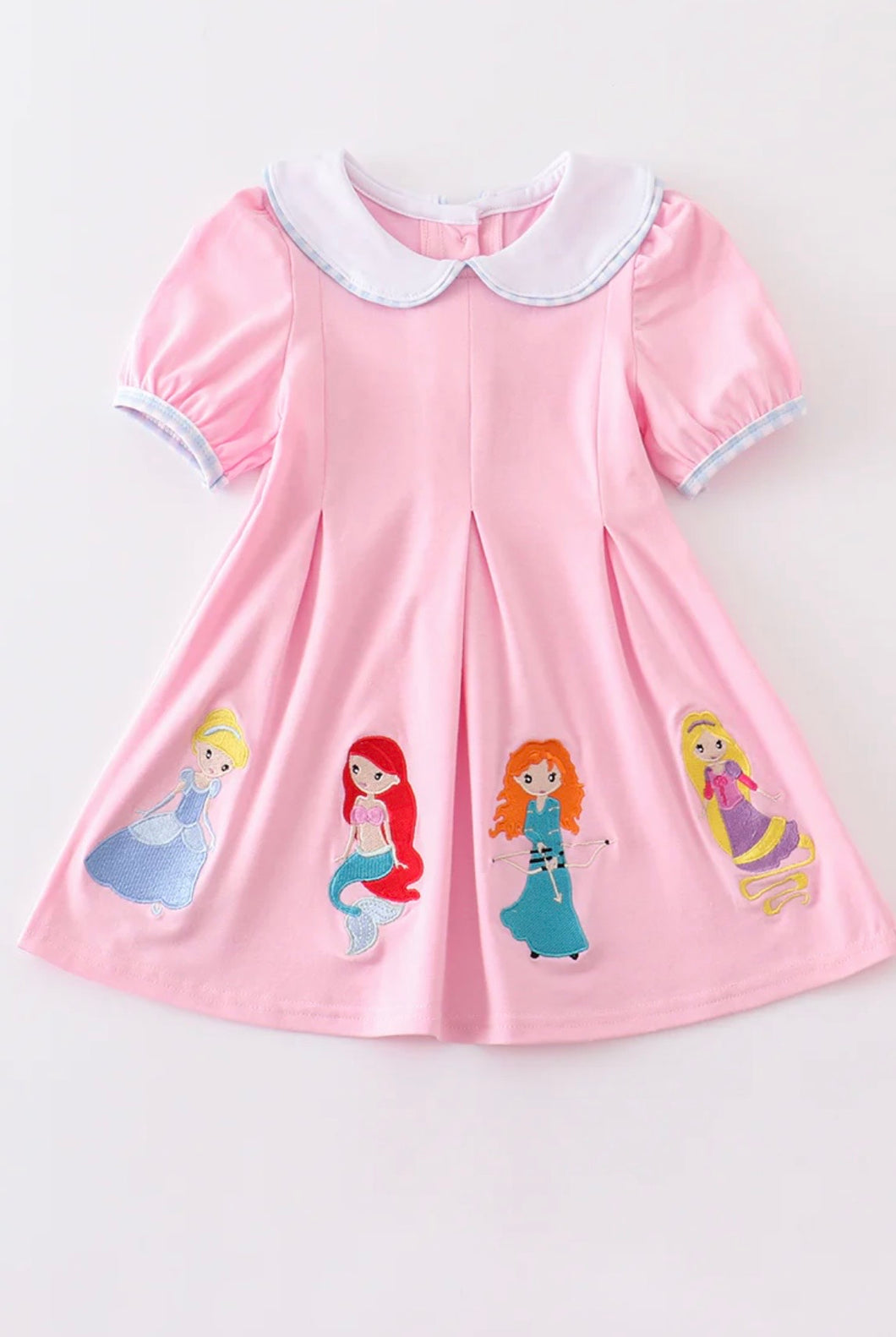 Pink Princess and Friends embroidery dress