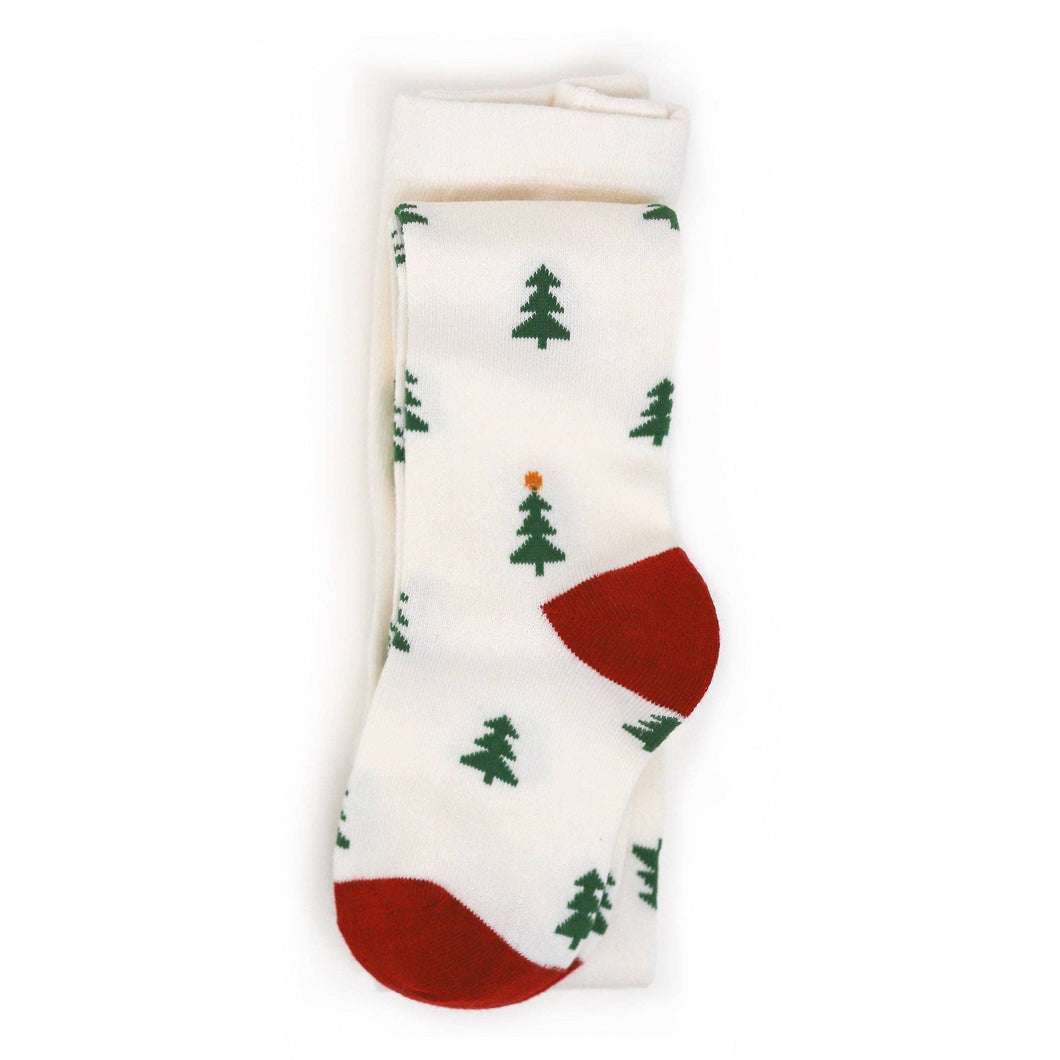 Christmas Tree Knit Tights: 1-2 YEARS