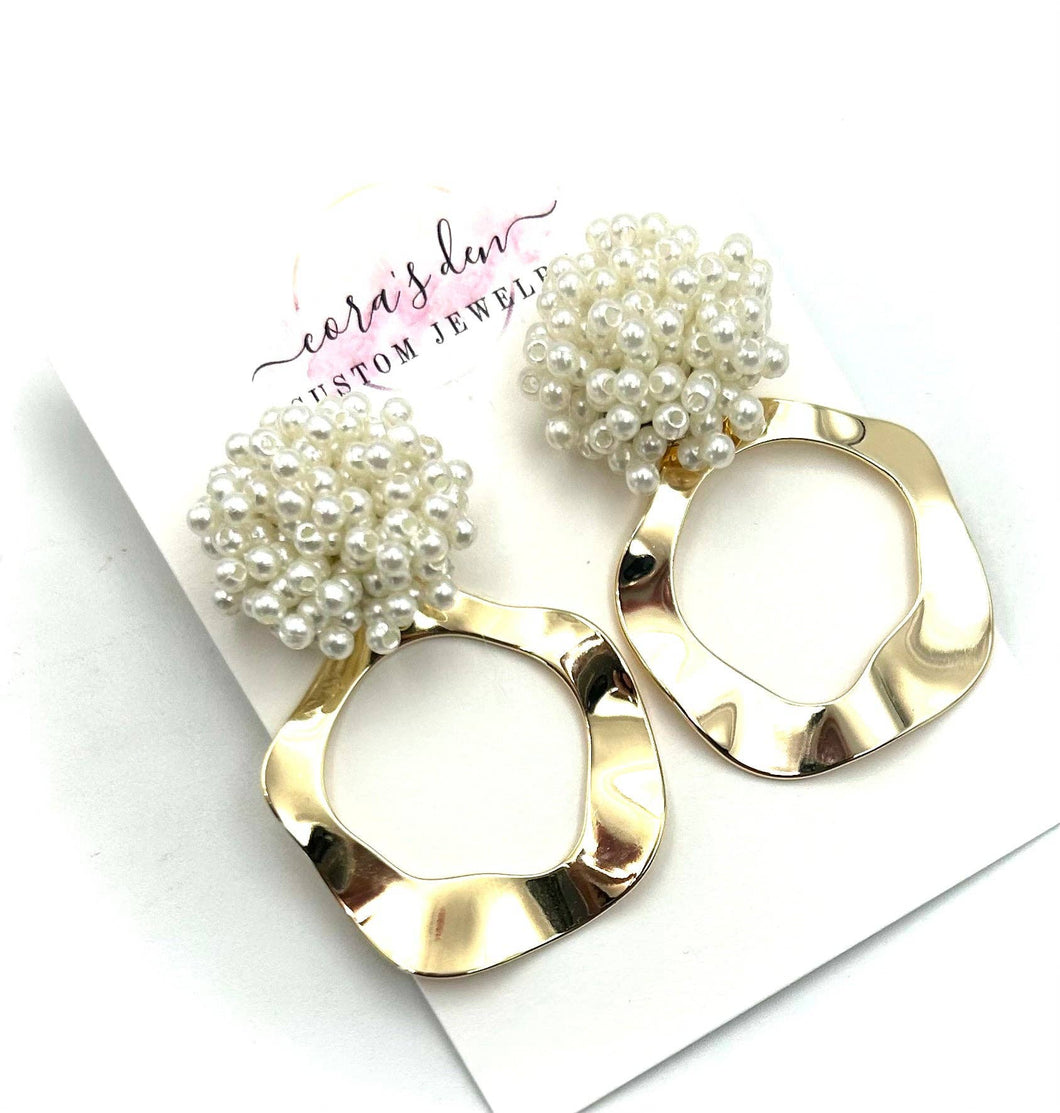 Jorja Earring w/ Pearl Top
