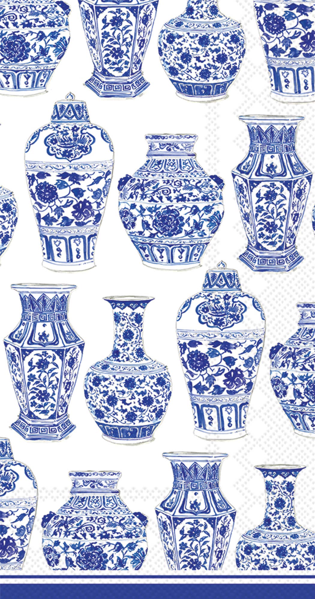 Rosanne Beck Blue & White Urns Disposable Paper Guest Towels