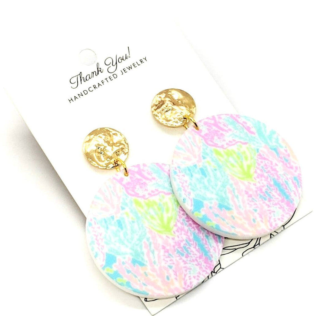 Lilly Inspired Disc Earrings