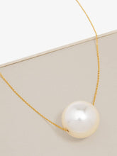 Load image into Gallery viewer, Pearl Drop Necklace: Gold Pearl
