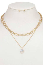 Load image into Gallery viewer, FRESHWATER PEARL CHAIN LAYERED NECKLACE SET 06: GOLD
