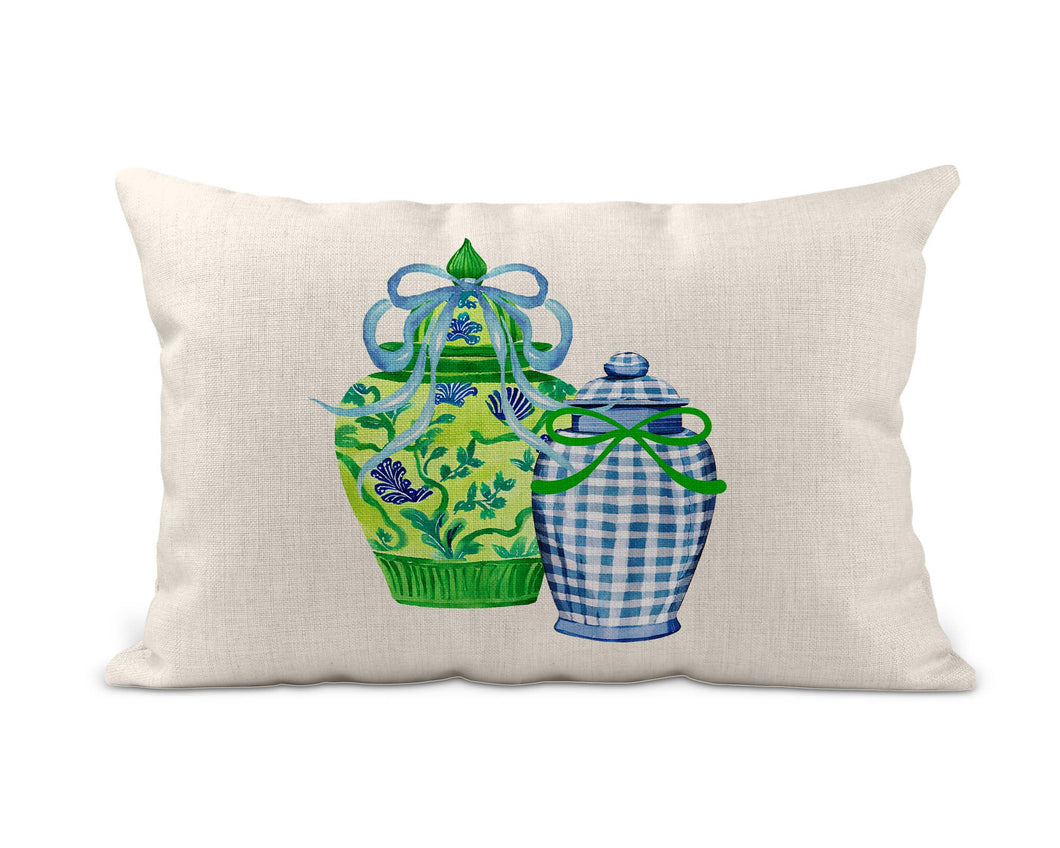 Spring Pillow - Ginger Jars: Pillow