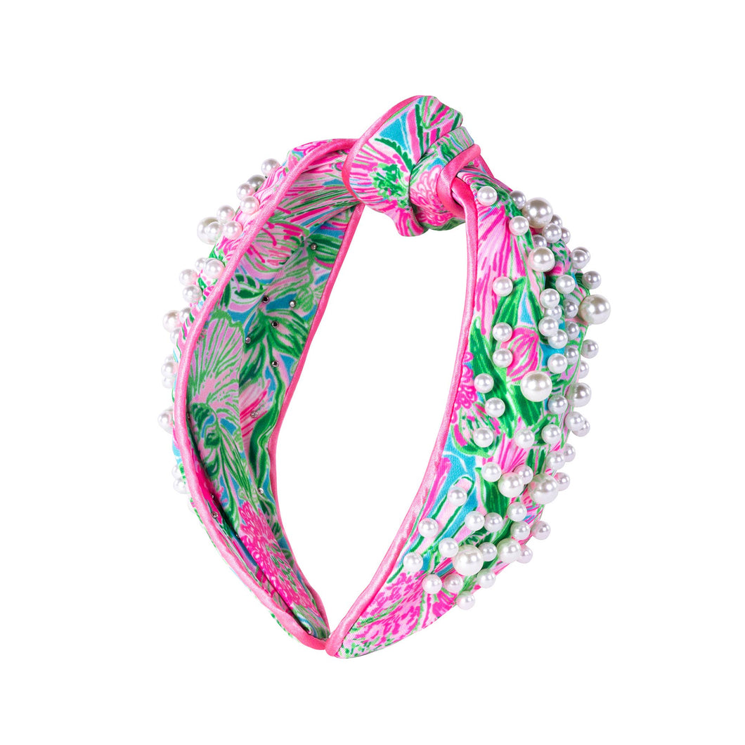 Embellished Knotted Headband, Coming in Hot by Lilly Pulitzer