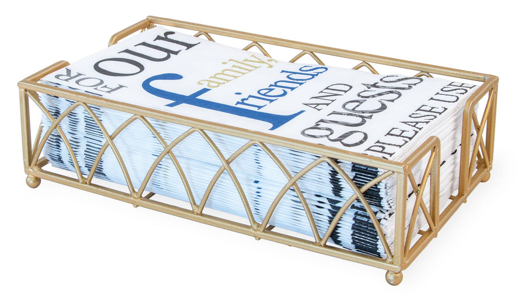Arch Matte Gold Guest Towel Caddy