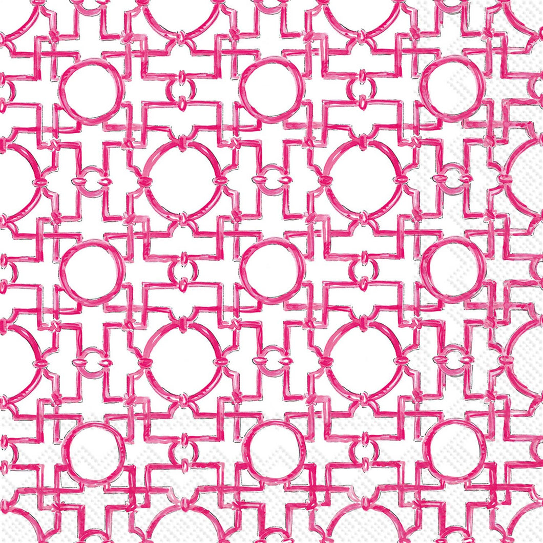 Rosanne Beck Aiko Paper Cocktail Napkins Pink