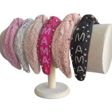 Load image into Gallery viewer, Mama Headband, Tweed Headband, Knotted Headband: 2
