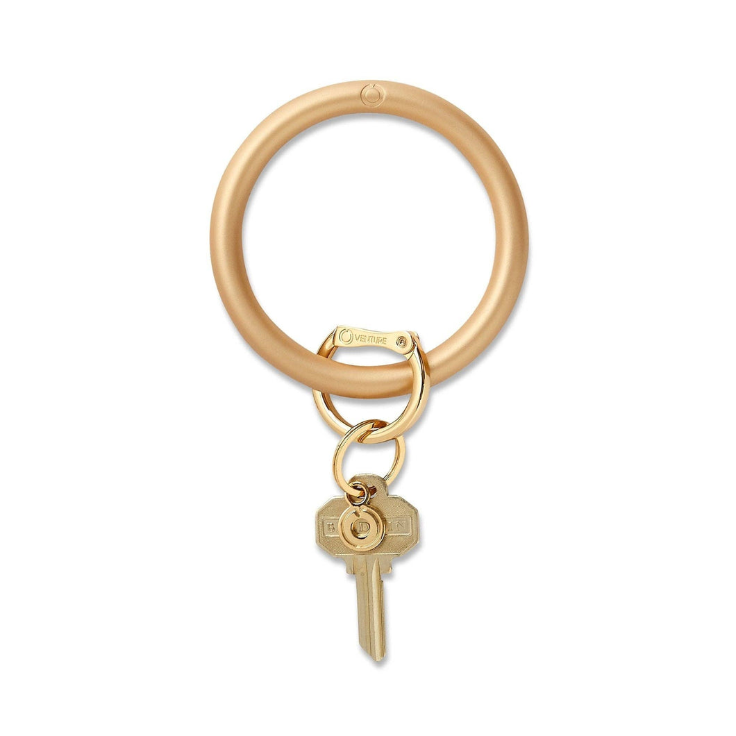 Silicone Big O® Key Ring - Solid Gold Rush